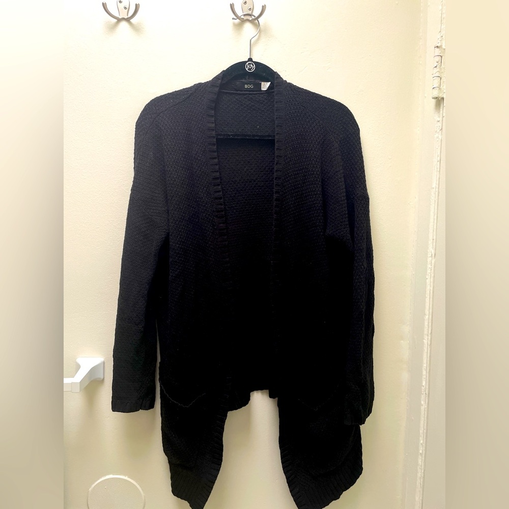 cozy black BDG cardigan sweater